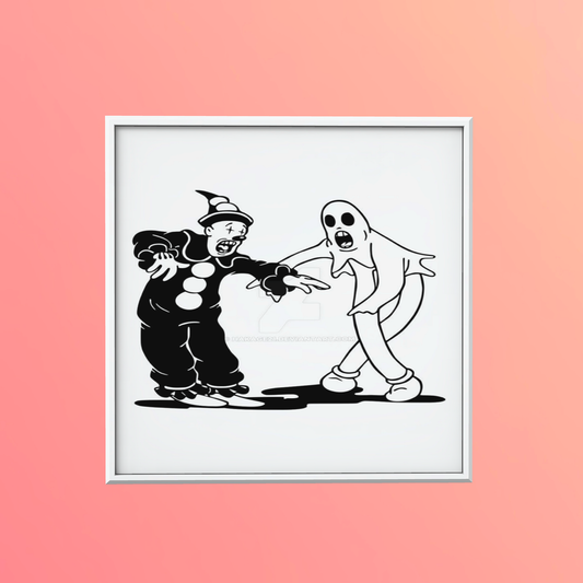 Koko the Clown & Ghost Dance - Car Bumper Vinyl Decal