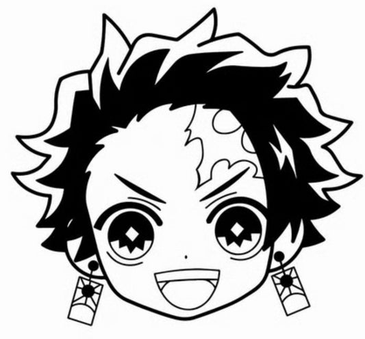 Tanjiro Kamado Demon Slayer - Bumper Vinyl Decal